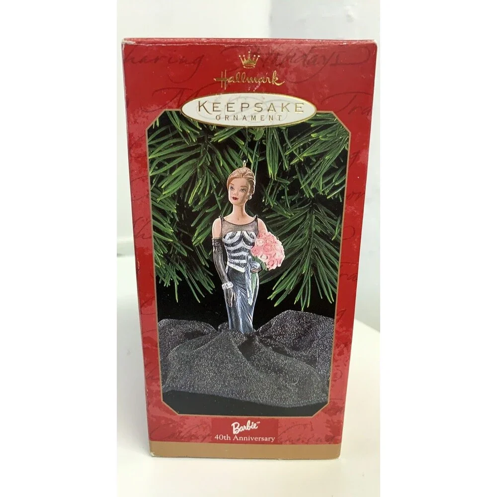 Hallmark Keepsake Ornament 1999 Barbie 40th Anniversary Gala Edition Vtg